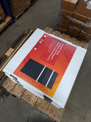 2x Infrarood paneel glas 60 x 60 cm, Ecosun, Type GS, Wit, 2025